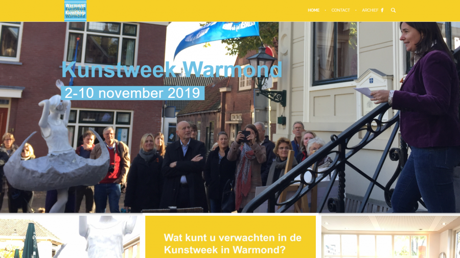 nieuwe website Kunstweek Warmond